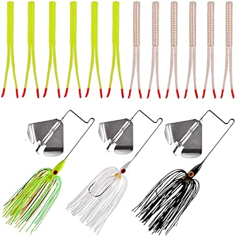 SHADDOCK Buzzbait Kit with Soft Worms Cover