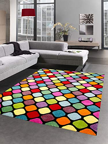 CARPETIA Teppich Design Wohnzimmer Teppich bunt Gemustert Größe 120x170 cm