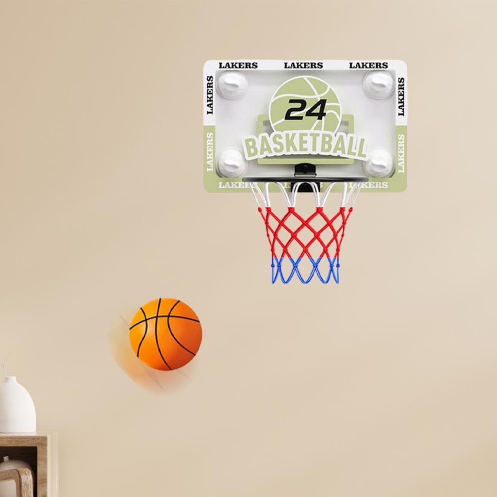 Giochi Da Tabellone per Canestro Da Basket per Interni Attrezzatura di Facile Installazione con Ventosa Montata a Parete per Regali Da Giardino Sopra, non basket, Piccolo