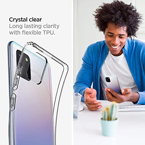 Image of NISHTECH for Samsung Galaxy Note 10 Lite Premium Transparent Hybrid Soft Slim Dust Proof Back Case Cover with Camera Protection