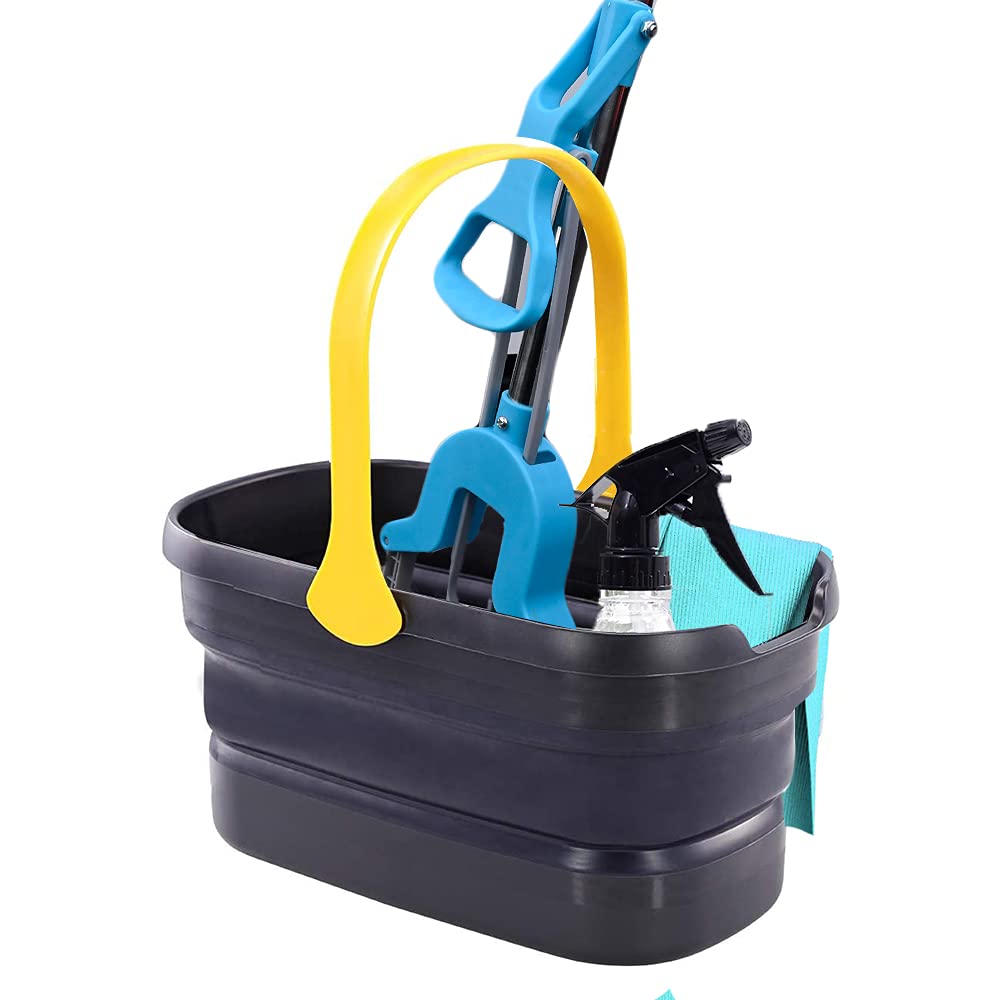 Collapsible Plastic Bucket Mop Bucket Cleaning Washing Bucket for Mop Cleaning Washing Fit Sponge Mop Flat Mop Cotton Mop Good Grips Angled