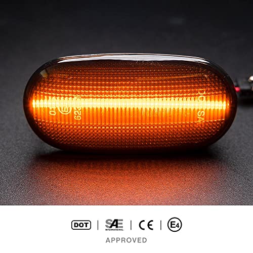 NJSSJD Indicatore laterale Ambra Fumo LED Side