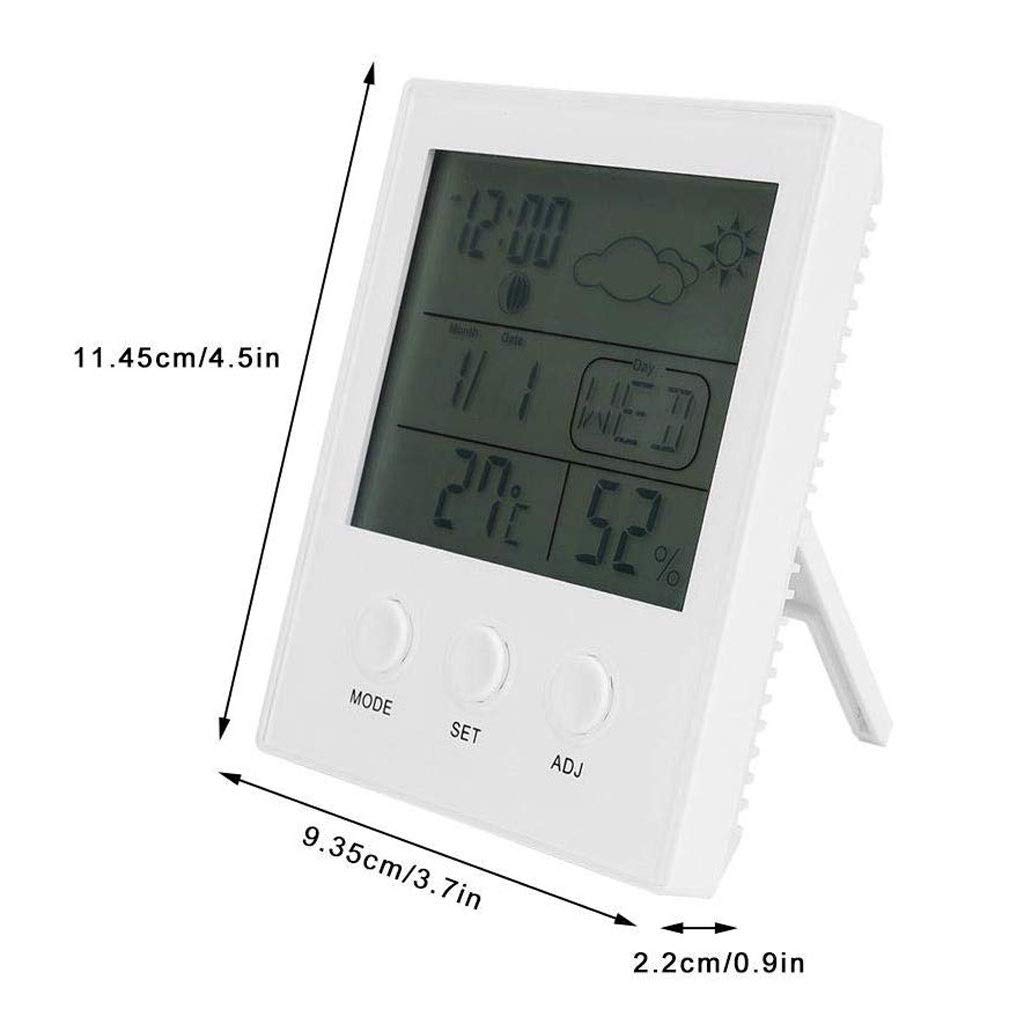 Digital Hygrometer Thermometer, Large Screen with Temperature and Humidity Meter, High Accuracy Thermometer Gauge for Home Office Greenhouse