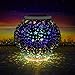 Produktbild Solarleuchten Mosaik Solar licht Farbwechsel Star Solarlampe Night Light, Wasserdicht Kristallglas Globe Ball Stimmungslicht Deco Tischlampe für Party, Christmas, Garten, Terrasse, Kinder, Erwachsene