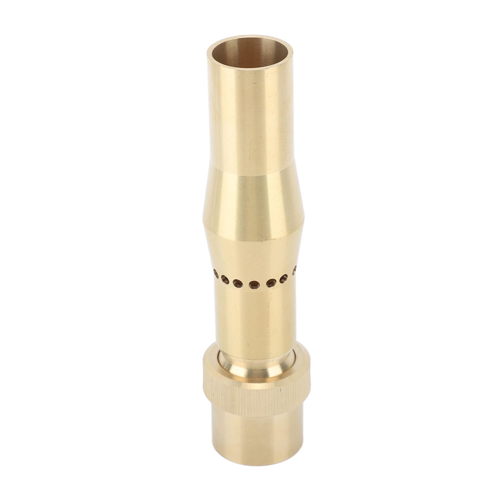 Wakects Boquilla de Fuente Boquilla de Fuente de Agua de Columna de Latón con Rosca Interna y Rótula Ajustable de 15 Grados Rociador Multidireccional para Jardín, Estanque, Parque, Hotel (G1.5in)