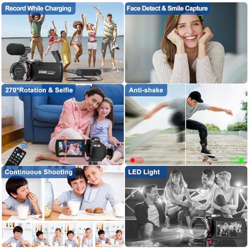 Caméscope 4K double objectif pour capturer l'émotion de chaque instant en 64 MP - 7