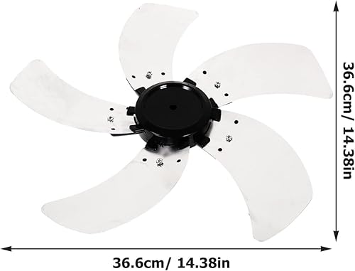 Miniatura 2 de LIFKOME Cuchillas de ventilador de piso, aspas de ventilador de soporte, 5 hojas, repuesto para accesorio de ventilador, piezas de reparación de