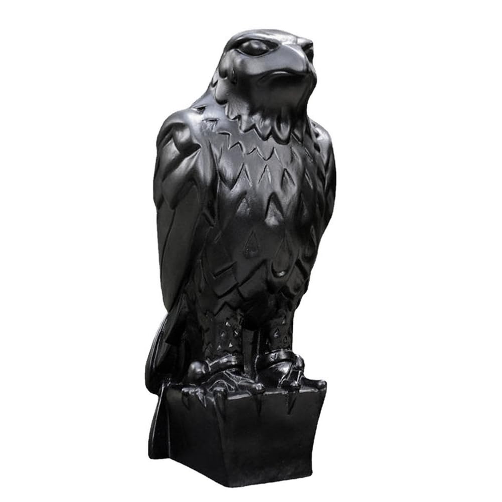 HOMEDEK 1 PCS Maltese Falcon Statue Shelf Decorations Black the Maltese Falcon Replica From the Film Prop Replica Handmade Resin Sculpture