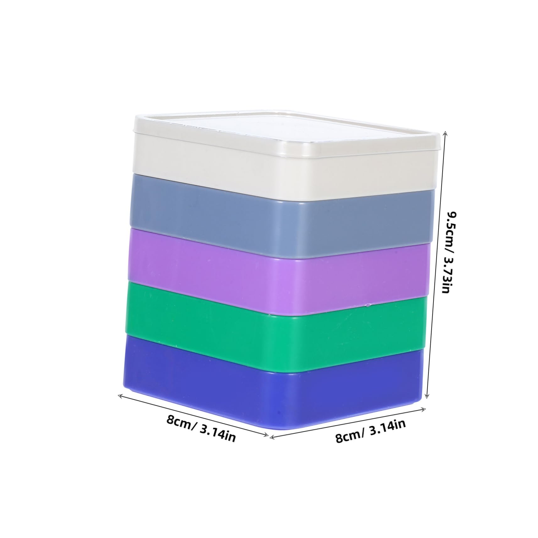 WOFASHPURET 1Set Colored Plastic Watch Parts Storage Box with Lids Durable Organizer for Watchmaker Tools Efficient Small Plastic Containers for Watch Repair and Maintenance