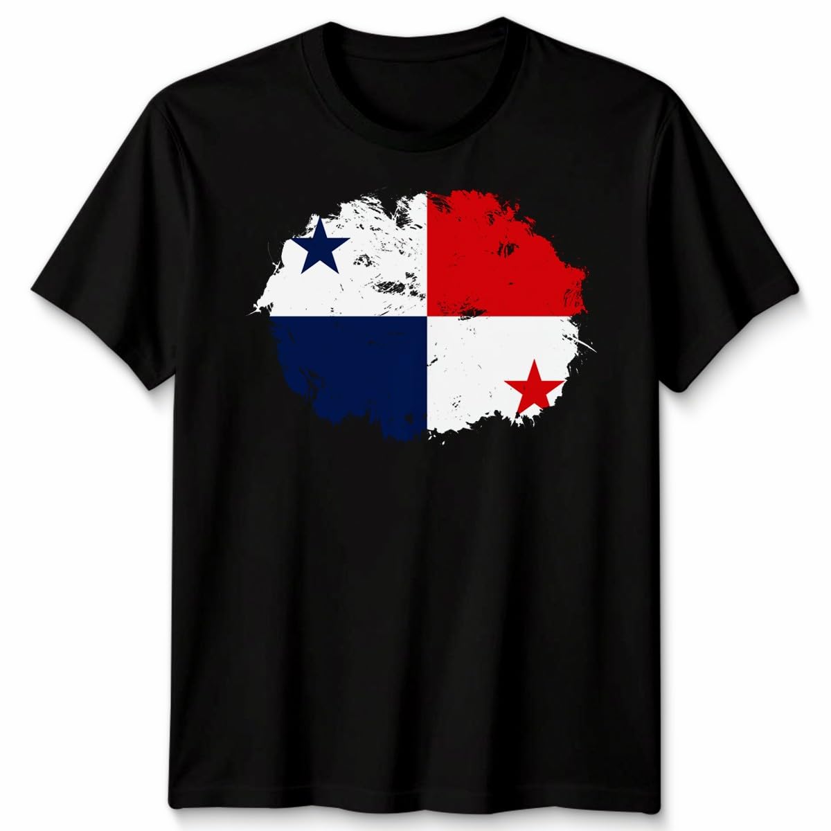D&T Panama Faded Flag Unisex Tshirt Panamá Football Panamanian Gift Shirt Unisex XL Black