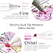 Ohuhu Alcohol Markers, 120-color Marker Set for Artists, Oahu Series, Double Tipped Alcohol Based Art Markers for Adults Coloring Sketching Illustration, Marker Case, Fine & Chisel