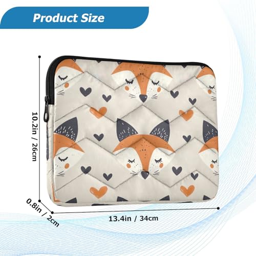 Funda para portátil 13-14 pulgadas impermeable con patrón Fox miniatura 3