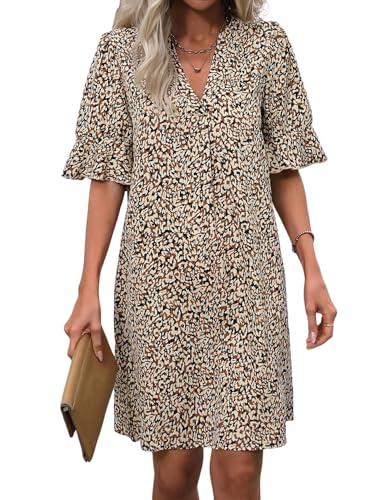 SweatyRocks Blusenkleid Damen Midi...