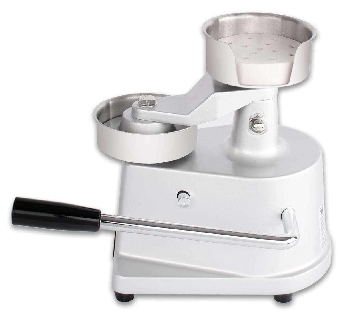 Beeketal 'BPP-3P' Hamburgerpresse Patty Maker für 10 cm Hamburger Patties | Profi Burgerpresse aus Alu und Edelstahl mit rutschfesten Gummifüßen | Inkl. 500 Stück Antihaft Trennblätter