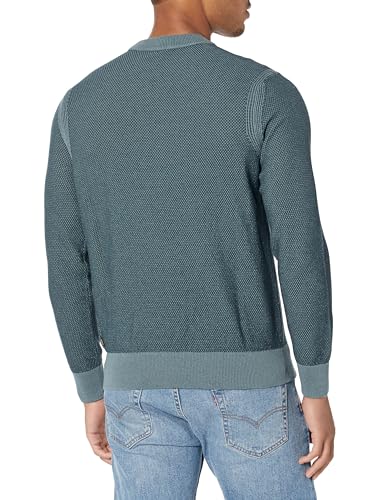 BOSS Men's Two Tone Cotton Mix Knit Sweater2