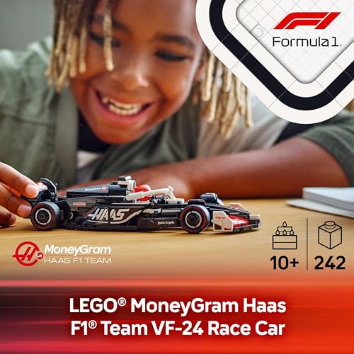 LEGO Speed Champions MoneyGram Haas F1 Team VF-24 Race Car Toy - Building Set for Kids, Boys & Girls, Ages 10+ - Toy Car for F1 Fans - Gift Idea for Birthday - 77250 - image 2
