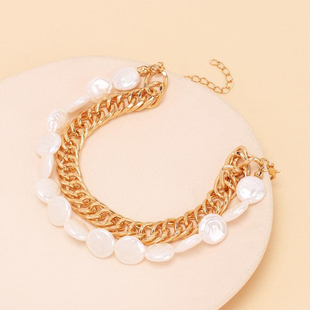 Cavigliere Bracciali Cavigliera da spiaggia con perle multistrato Accessori per caviglie da donna Calzature
