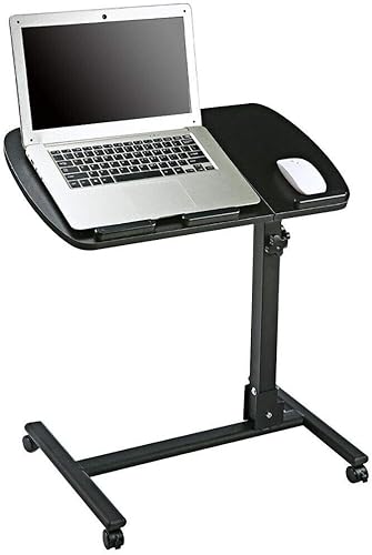 Escritorio ajustable para computadora portátil con ruedas sobre el sofá cama bandeja altura portátil soporte de mesa EE. UU