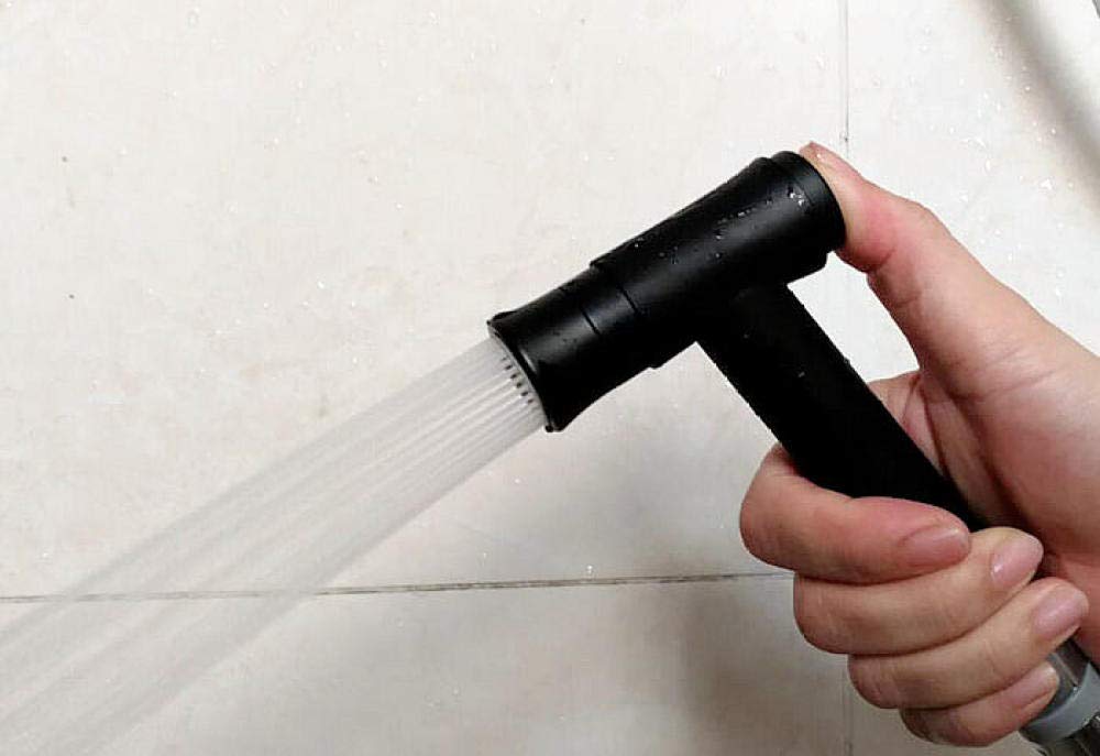 Czarny bidet spryskiwacz prysznicowy – higieniczny ręczny kran toaletowy montowany na ścianie bidet kran akcesoria łazienkowe zestaw do łatwego czyszczenia i zwiększonej higieny