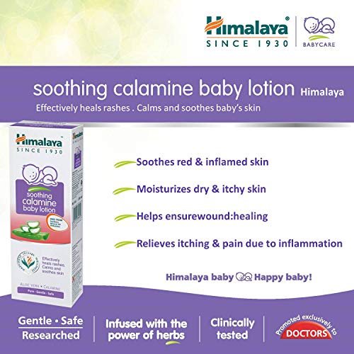 Himalaya Soothing Calamine Baby Lotion Relief From Skin Rashes