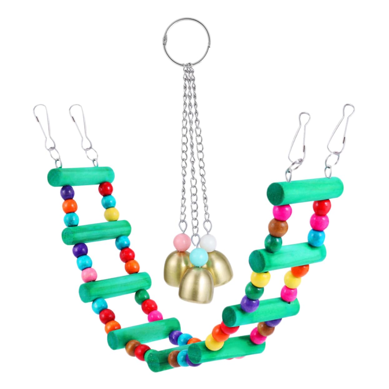ABOOFAN Lot De 3 Balançoires pour Perroquets Jouets pour Cage À Oiseaux Échelles Et Balançoires pour Perruches Fournitures pour Animaux De Compagnie 2 Pièces X 3