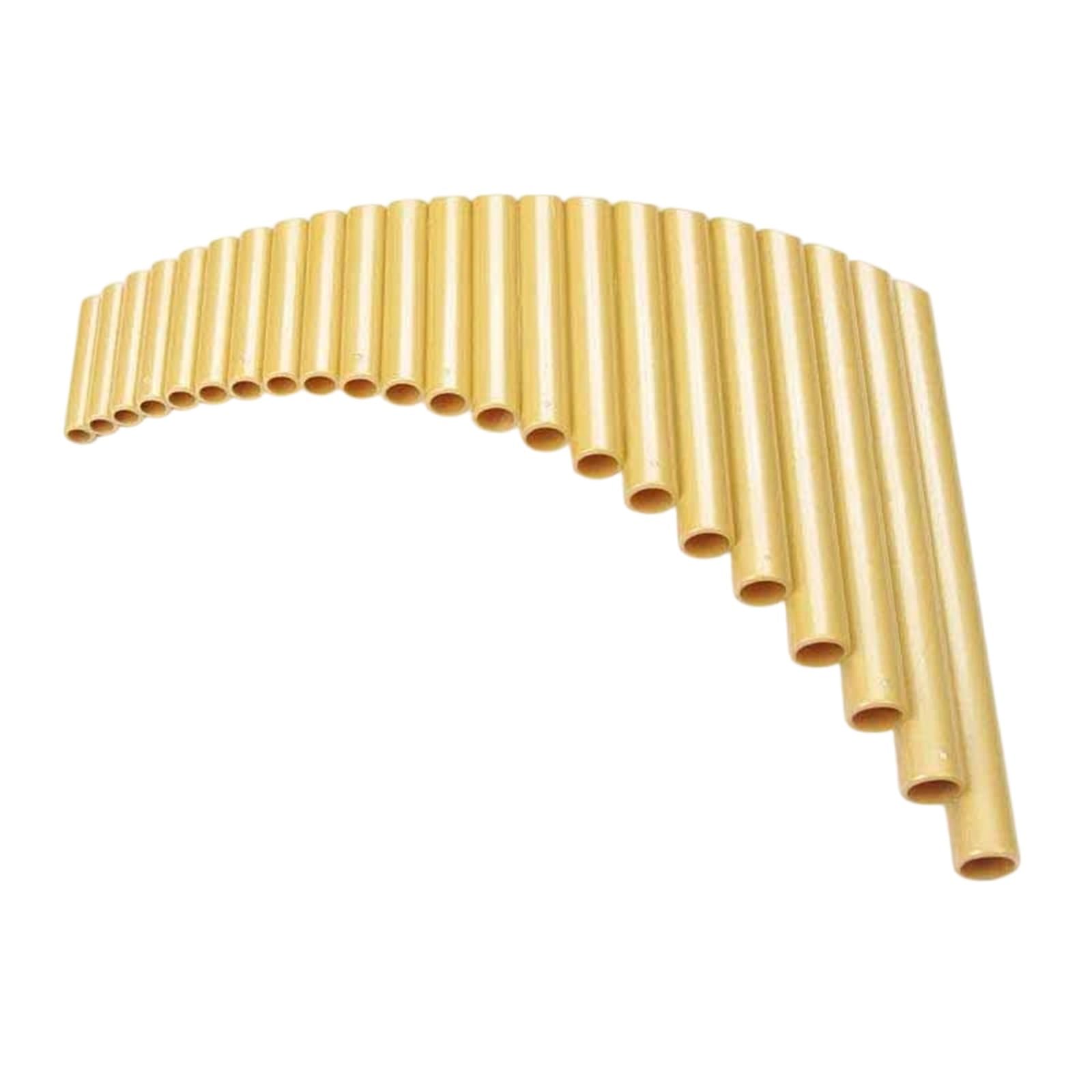 Instrument Flet Pan 22 Rura ABS Plastikowa Piszczałka G Klucz Panflute Prawy Lewy Ręcznie Robione Instrumenty Muzyczne Dęte Drewniane(Golden Left Hand)
