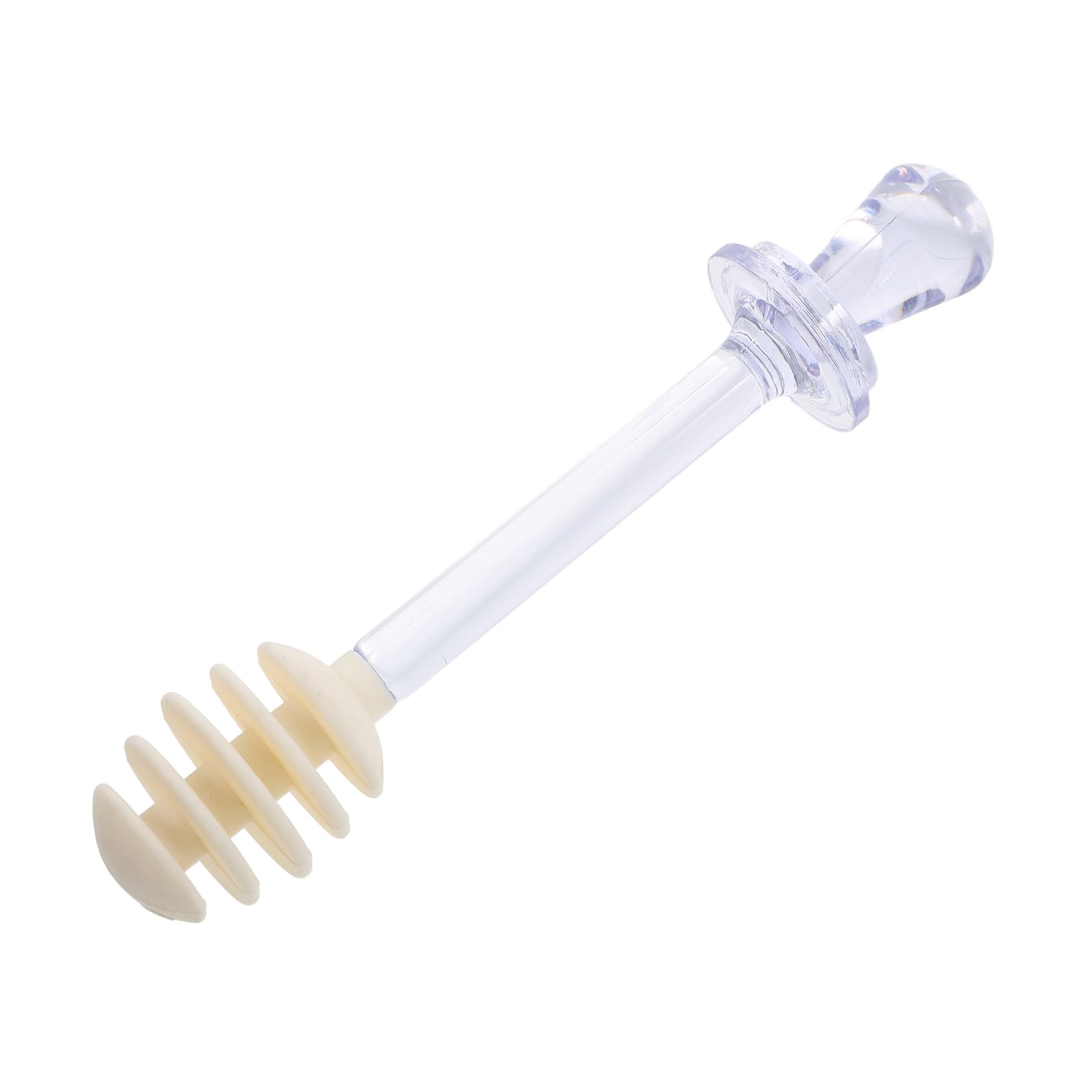 LAPYAPPE 1pc Plastic Honey Stirrer Stick with Groove Design for Easy Dispensing for Honey Jars Wedding Favors and Party Treats Lightweight and Portable Random Color