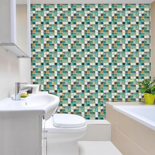 Image of 36 PC Pack (6 X 6) Thin Art Artistic Bohemian Peel and Stick Wall Sticky Backsplash Vinyl Waterproof Removable Tile Sticker Decals for Bathroom & Kitchen, (h, 6x6 inch)