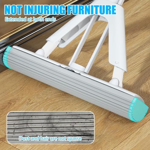 Image of Self Wringing Sponge Mop for Floor Cleaning | PVA Absorbent Sponge Mop with Squeeze Mechanism | Multipurpose Household Cleaning Tool for Floor, Walls & Ceilings