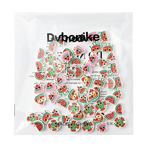 Dvbonike 60Pcs Summer Watermelon Mini Erasers For Kids Bulk, Novelty Pencil Eraser With Sunglasses Swimming Ring Pattern Desk Pet For Classroom Prizes Homework Reward Party Favors Gift Filler Supplies #TOP6