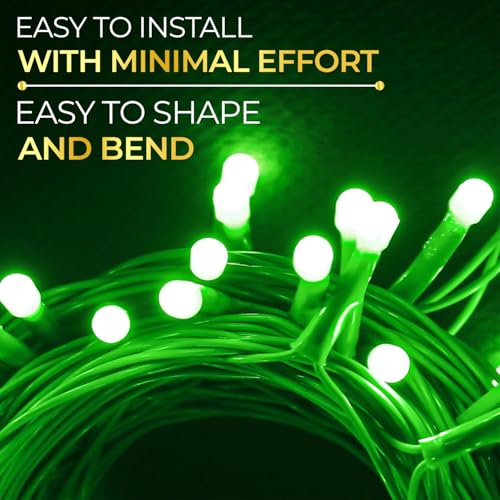 Image of Lexton 40 LED Power Pixel Serial String /Fairy Light | Plug Sourced | Suitable for Home & Outdoor Decoration, Diwali, Christmas, Ramadan, Wedding, Party, Festival (Pack of 2, Green)