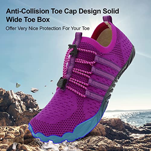 Image of XIHALOOK Athletic Hiking Water Shoes Womens Mens Quick Dry Barefoot for Beach Walking Kayaking Surfing Training