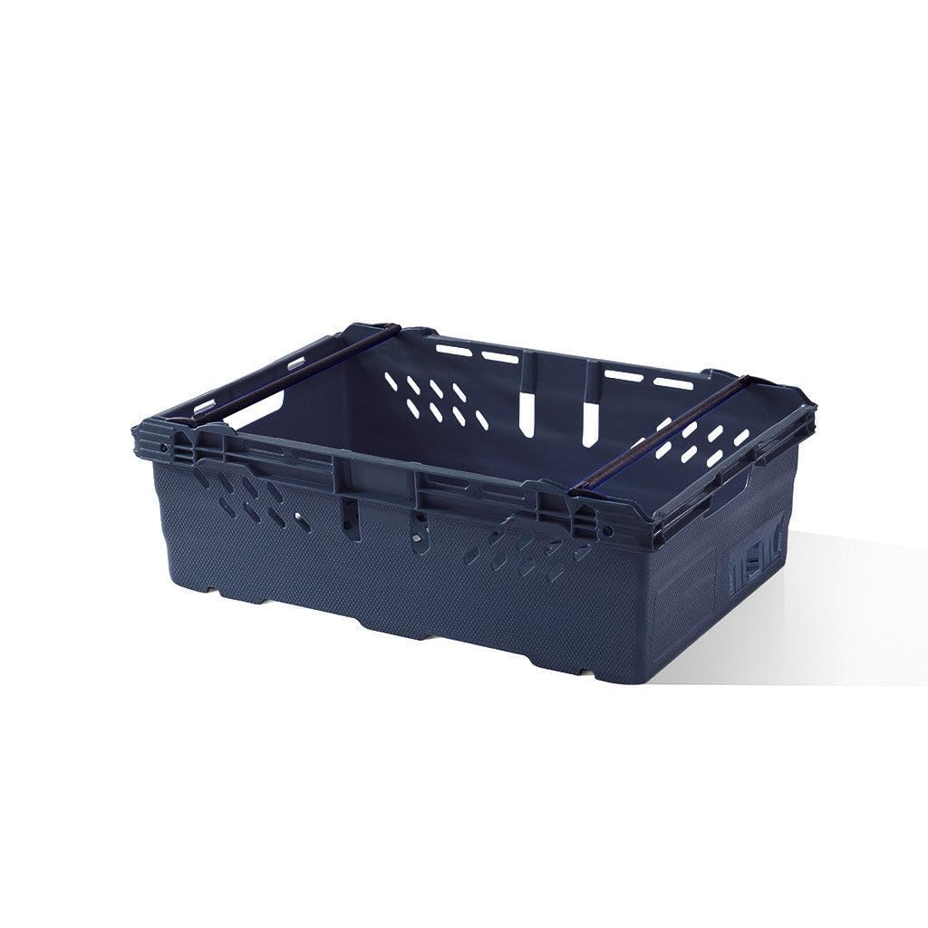 Totebox 35L Heavy Duty Stacking & Nesting Crate (Pack of 10) (Black)