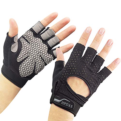 Hopedas Workout Gloves Weight Lifting Gloves Palm Support Protection for Men Women, Exercise