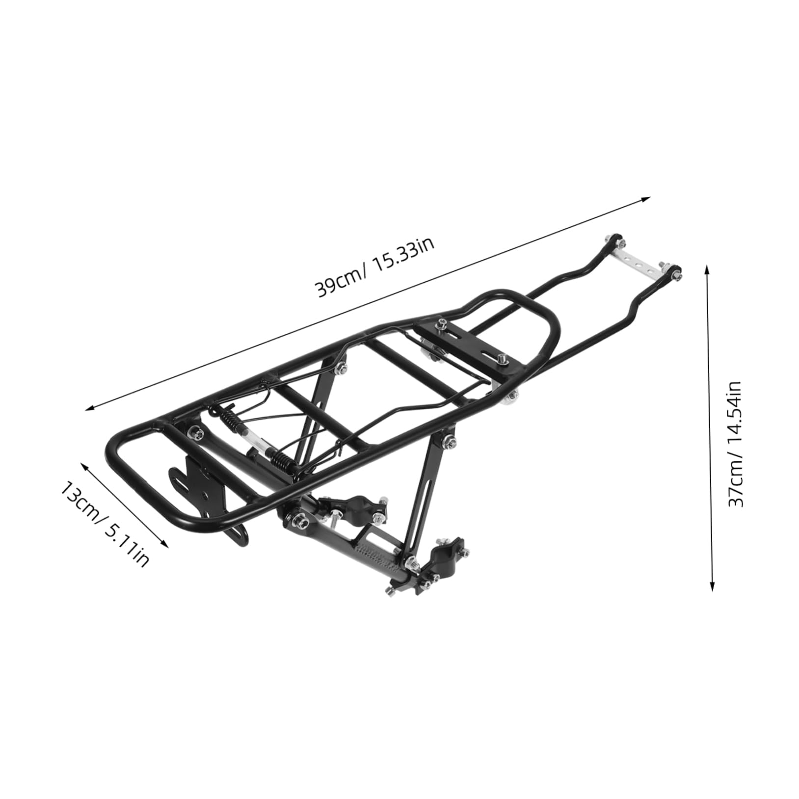 LIOOBO Detachable Bike Rear Rack Lightweight Compact Multi Function Carrier for Outdoor Cycling Easy Installation Reliable Support for Bags Cargo