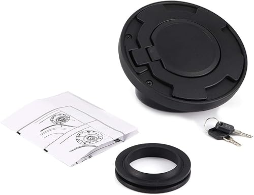Cubierta del depósito de combustible, tapa del tanque de llenado de combustible del motor cubierta de gas con cerradura para Wrangler JK Rubicon