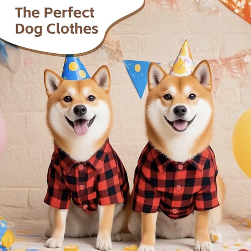 Disfraz Navideño para Perro Rojo Talla L miniatura 3