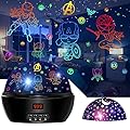 MOKOQI Kid Light Projector Superhero Toys for Boys 5-7 Avengers Night Light Projector with Timer for Kids Room, 360 Degree Rotation Toddler Nightlights with Spiderman Figurine Lamps and Star Projector