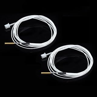 2-Pack NTC 100K B3950 Thermistor OD3mm Cartridge Sensor High Temperature 280℃ for Ender 3 V2 Pro CR10 V6 PT100 Heater Block 3D Printer