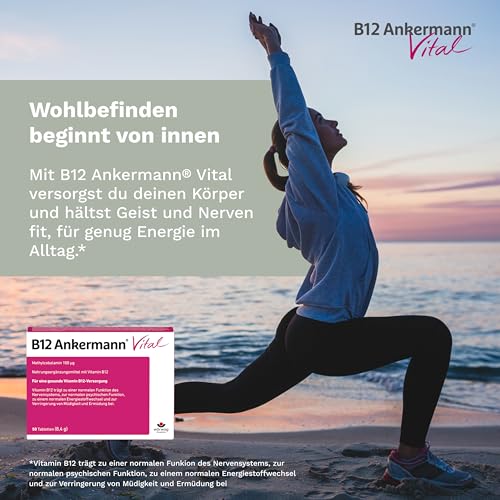 B12 Ankermann® Vital: Deine B12-Quelle. Ideal für Veganer, 50 Stück