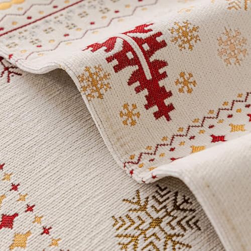 Housse en chenille douce pour le salon protection de canapé blanche chic - 4