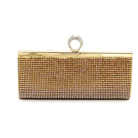 kingluck Rhinestones Wedding brail bag/Special Occasion Clutches/Evening Handbags(More Colors) (gold) Cover