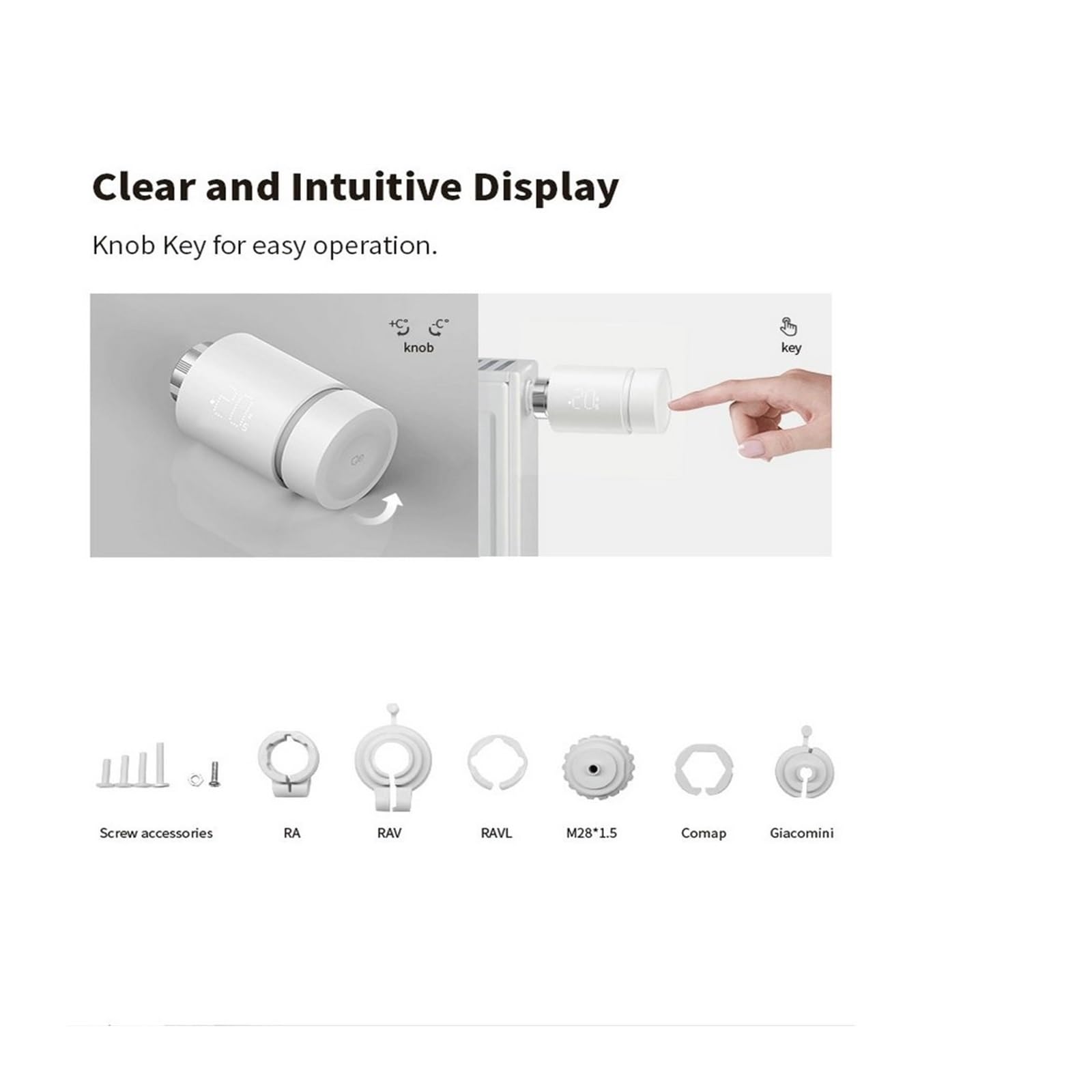 Tuya Smart ZigBee Radiator Actuator Head TRV Zigbee Termostatyczny Zawór Grzejnikowy Zdalny Regulator Temperatury Automatyczna Regulacja