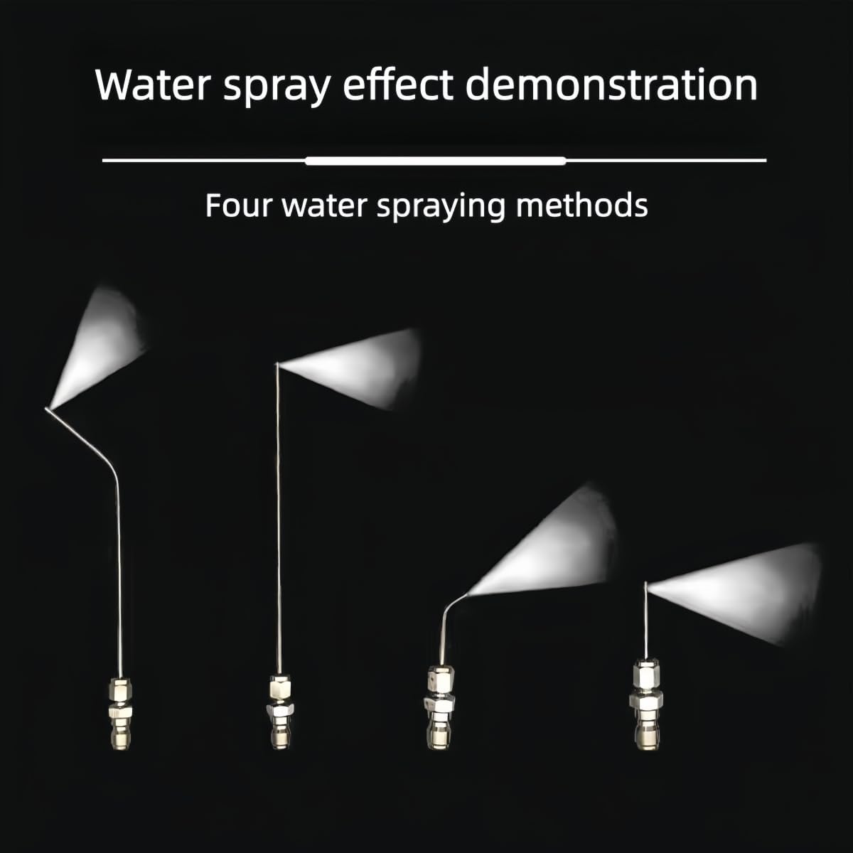 4 Pack High Pressure Washer Nozzle Kit for Washing Machine & Ac Cleaning，Curved Needles & Heavy-Duty Hose Washer Spray Nozzle Kit for RV Water Heater Flushing Rod, Fits Roof Drains