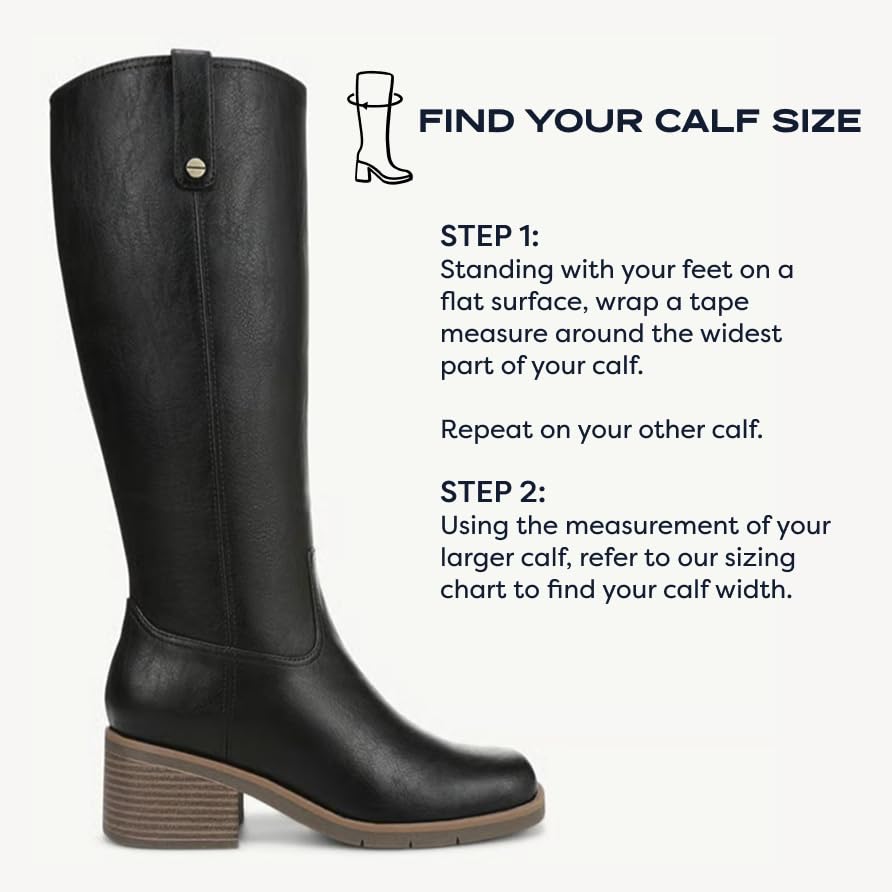 Dr. Scholl's Women's Joplin Knee High Boot Black - Medium Calf 7.5 M - image 3