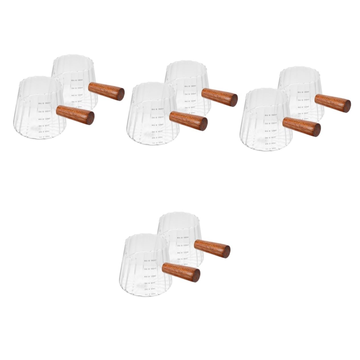Garneck 8 Pz Tazza di Latte Tazza di Latte Tazze Cappuccino Tazza Cappuccino Bicchieri Caffe tazzine Espresso Bicchieri da Caffe Bicchiere dosatore brocca misurino misurini Espresso