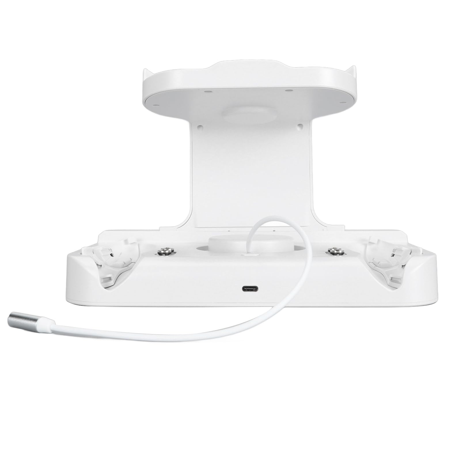 Controller VR Headset Ladestation, VR Ladestation Sicheres Schnellladen Platzsparend für Zubehör (White)