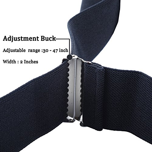 Image of AWAYTR Heavy Duty Suspenders for Men - 2 inch Wide X-Back Elastic Work Braces