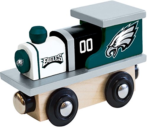 Image of MasterPieces NFL Philadelphia Eagles Real Wood Toy Train, For Ages 3+