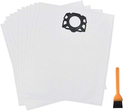 EZ SPARES 12-Pack Fleece Bags Compatible with Karcher WD4…